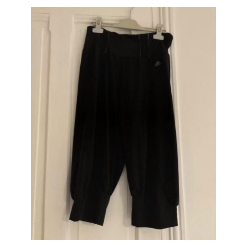 ADIDAS - Jogging femme noir 3/4, coupe ample - Taille 38