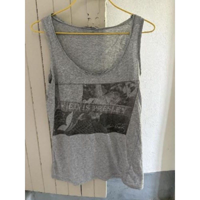 SISLEY - Débardeur top gris - Taille S coupe lose 