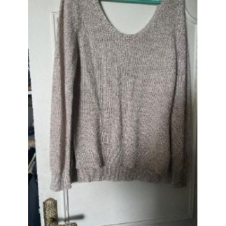 Pull beige brillantT40/42