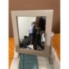 Boîte à bijoux beige avec miroir, environ 20 cm