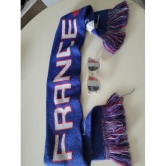 Lot écharpe + lunette France 