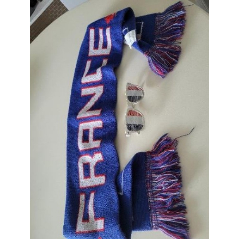 Lot écharpe + lunette France 