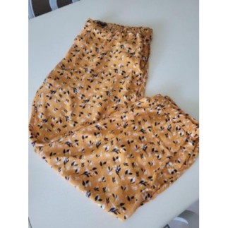 Pantalon moutarde à...