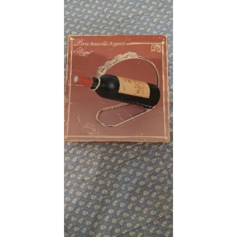 Porte bouteille argent dans sa boîte 