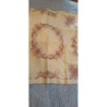 Nappe ancienne vintage en coton brodée