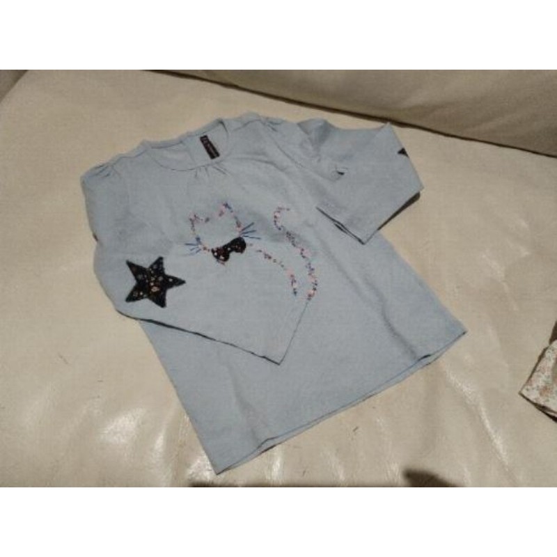 tshirt sergent major 5 ans manches longues bleu