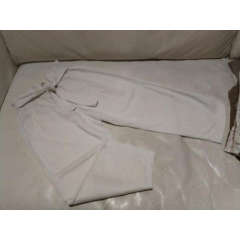 pantalon blanc zara 6 ans ceinturé