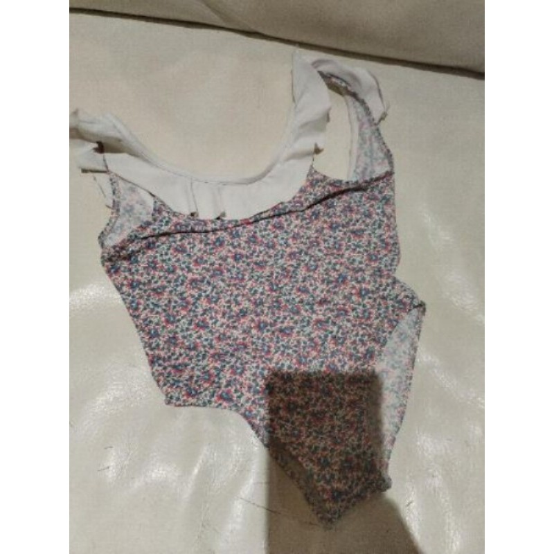 Maillot 1 pièce lola palacios 8 ans blanc et liberty