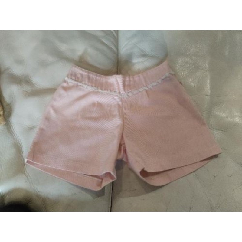 short little celebs 6ans rose peche et liseret blanc