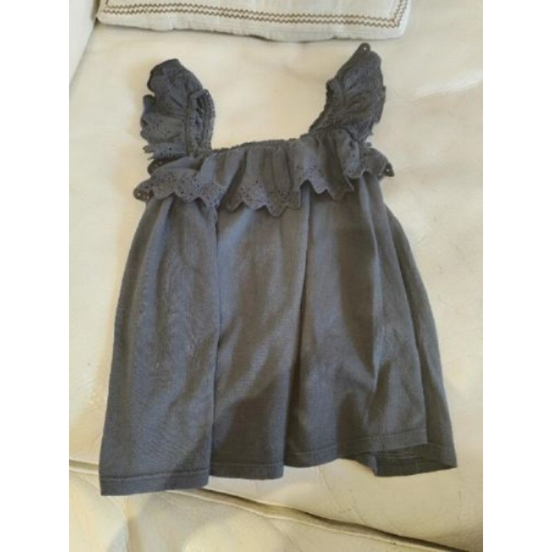 débardeur zara 4-5 ans gris anthracite 