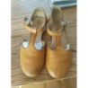 sandales Cyrillus 28 cuir marron clair ocre
