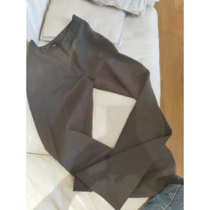 pantalon mango 36 kaki  liseré côté 