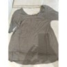 pull leger kookai T0 34/36 ou 38 gris vert manches crochet 