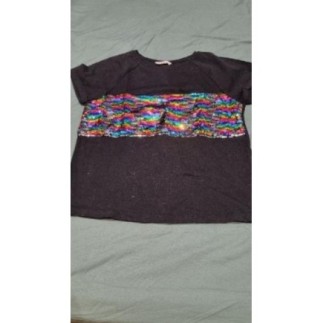 Tee-shirt noir camaïeu 