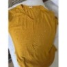 T-shirt taille XL, esprit de couleur moutarde