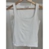 Top blanc col carré taille M