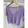 T-shirt Zara lila taille M
