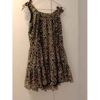 Robe verte et rose scotch...
