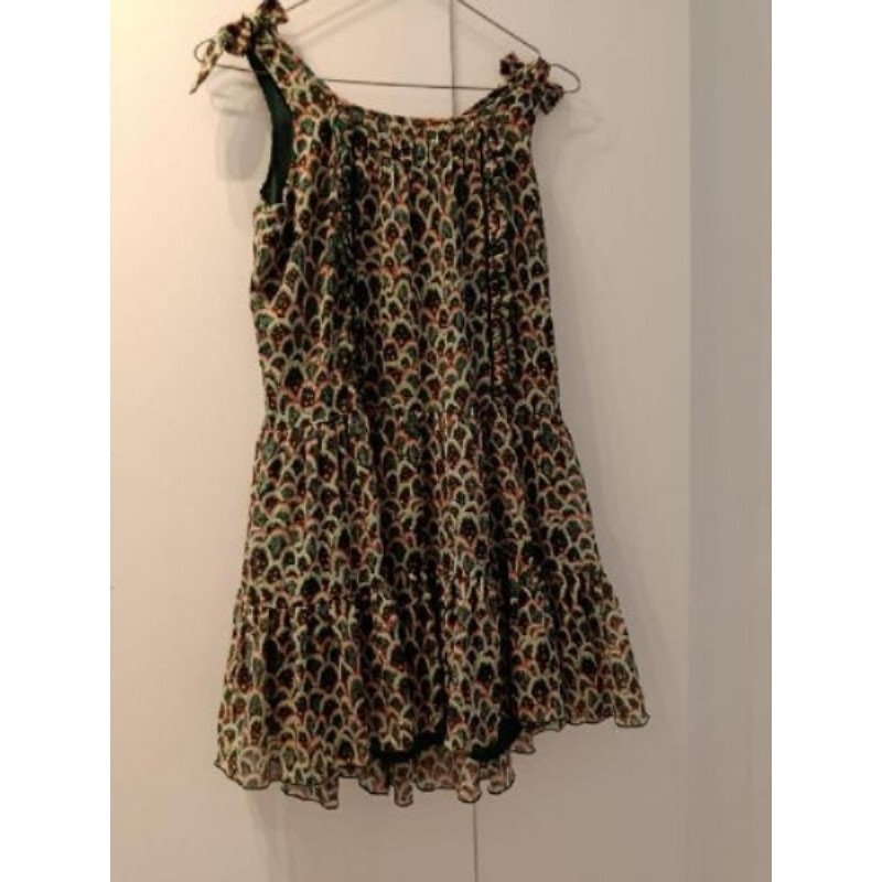 Robe verte et rose scotch et soda T12 ans