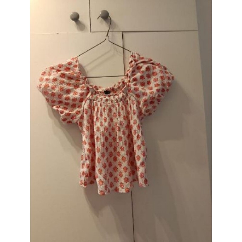 Haut rose et blanc Kiabi T10 ans 