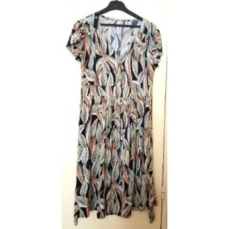 Robe T40 Fond Noir Feuilles...