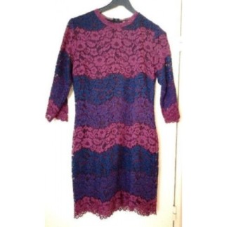 Robe Dentelle Bleu/Mauve...