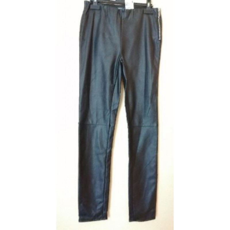 Pantalon Simili Cuir T38, Noir, NEUF Etiquette