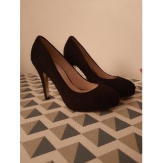 Escarpins velours noir sem...