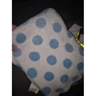 Plaid à pois bleu 