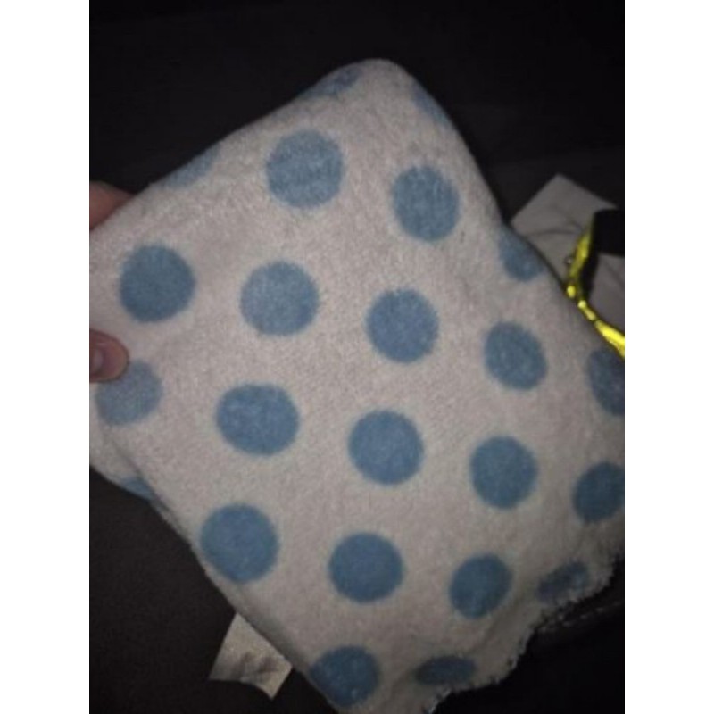 Plaid à pois bleu 