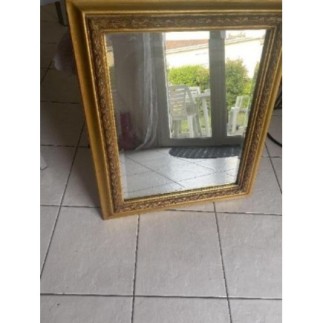 Grand miroir cadre doré 