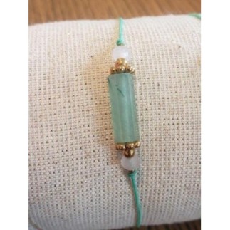 Bracelet vert acier inox...
