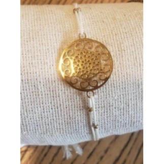 Bracelet cordon blanc...