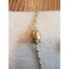 Bracelet cordon vert bouddha acier inox