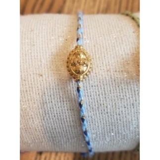 Bracelet cordon bleu perle...