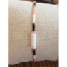 Bracelet perles miyuki et pierre blanche 