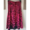 Robe bustier fushia et noire 