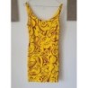 Robe maillot de bain jaune et marron. Capricorne. M