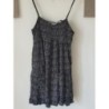Robe à bretelles noire et blanche. Jennifer. XS
