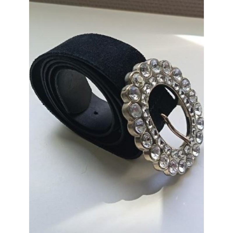 CEINTURE CUIR NOIR MORGAN TAILLE 2