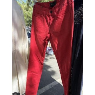 Jean rouge notification neuf 36