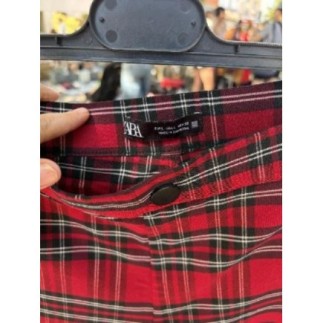 Pantalon tartan Zara L