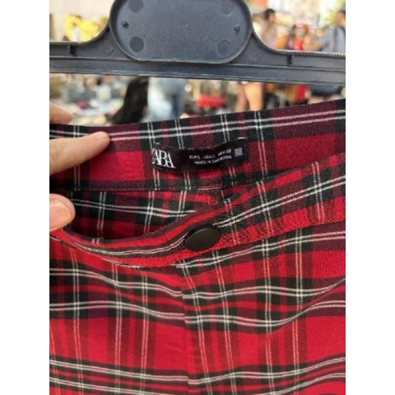 Pantalon tartan Zara L