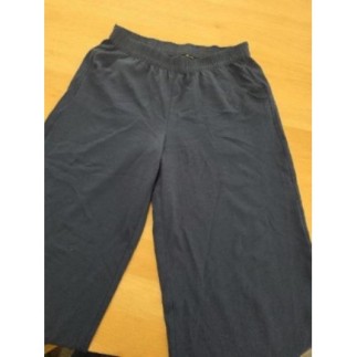 Pantalon court fluide bleu T38