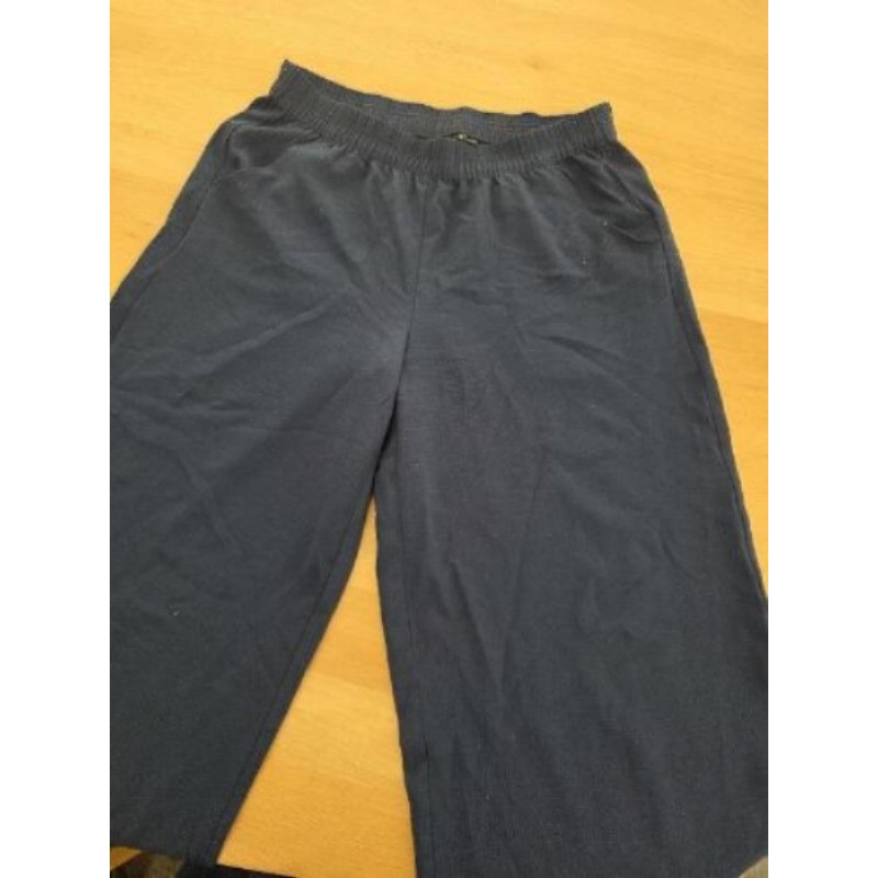 Pantalon court fluide bleu T38
