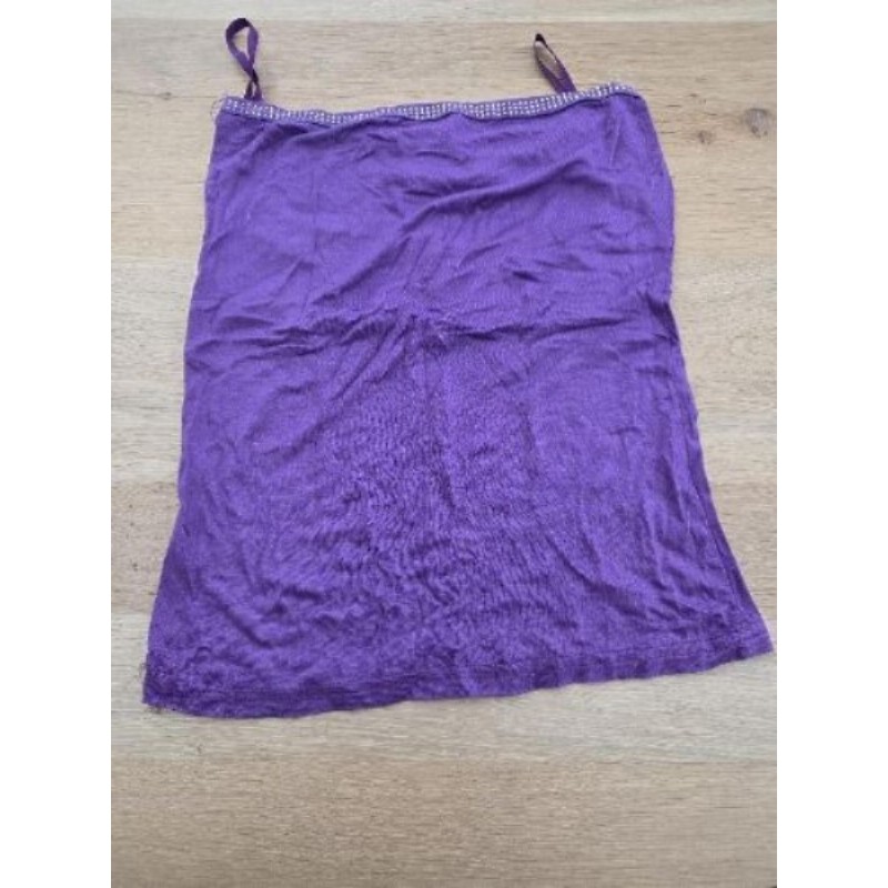 Haut sans bretelles TU violet