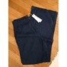 Pantalon lin marine Monoprix 36