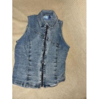 Blouson jean fille sans...