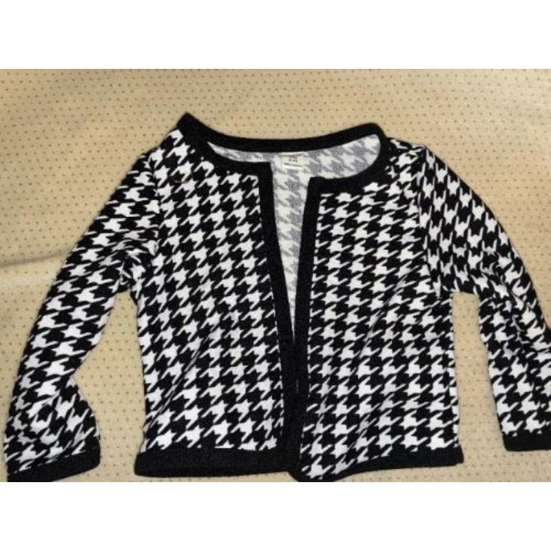 Gilet fille noir et blanc taille 3/4 ans shein