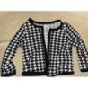 Gilet fille noir et blanc taille 3/4 ans shein